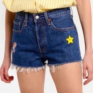 Levi’s 501 Super Mario High Rise Button Fly Shorts
